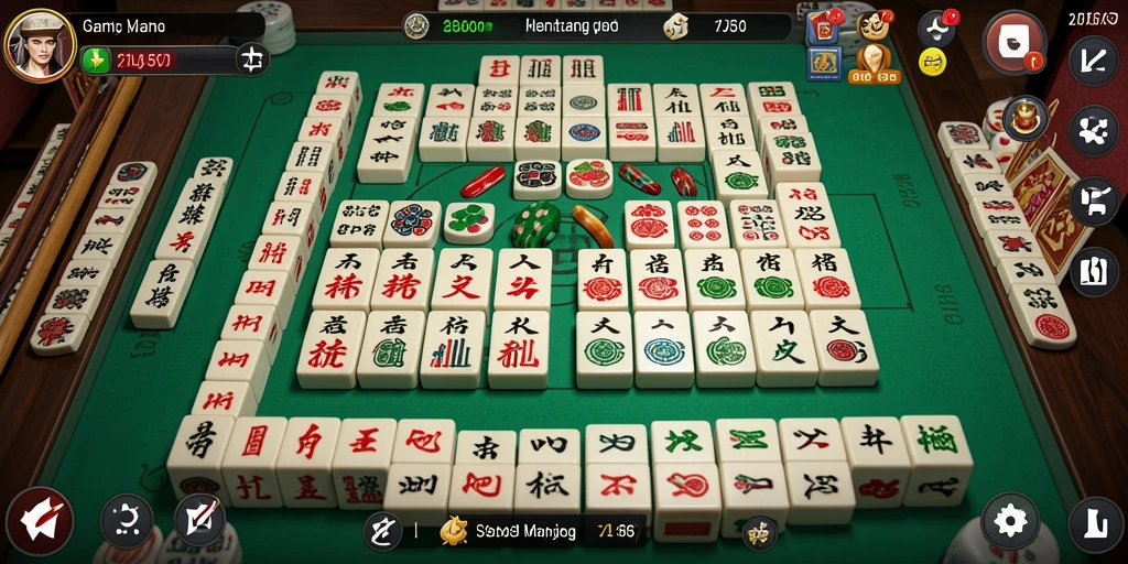 Tampilan gameplay Mahjong yang menakjubkan di 2757.