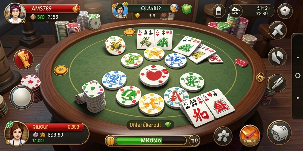 Tampilan gameplay QiuQiu yang menarik dan kompetitif.