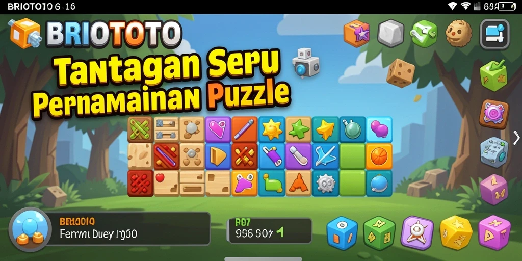 Tampilan permainan BRIOTOTO dengan puzzle menarik dan menantang.
