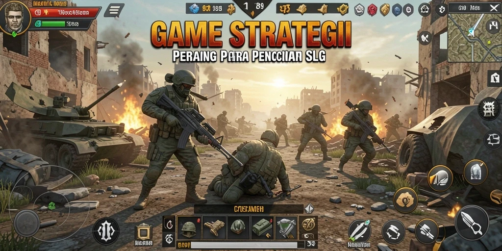 Tangkapan layar utama C789 menampilkan aksi strategis dalam pertempuran.