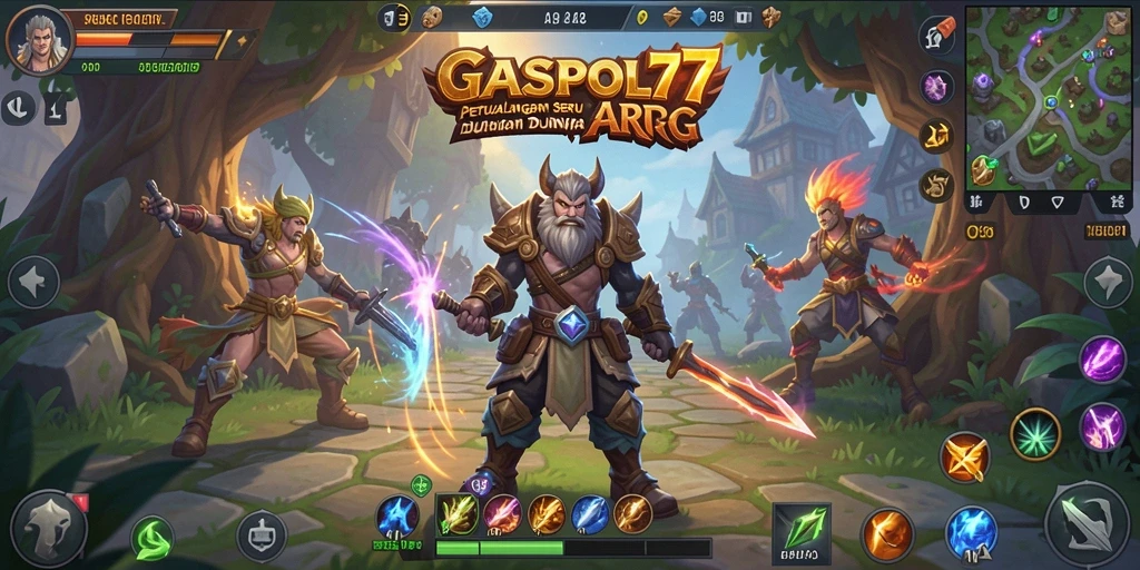 Tangkapan layar gameplay GASPOL77 yang penuh aksi ARPG.