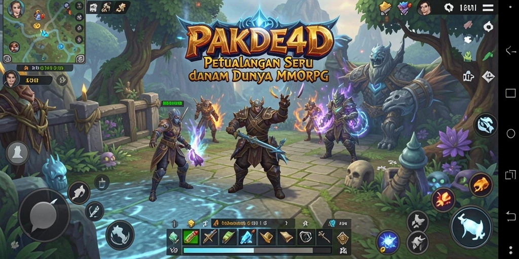 Screenshot PAKDE4D menampilkan aksi seru dalam pertempuran multiplayer.