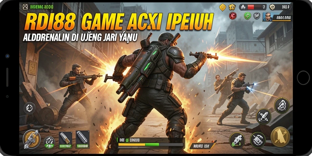 Tampilan gameplay aksi yang mendebarkan dalam RDI88.