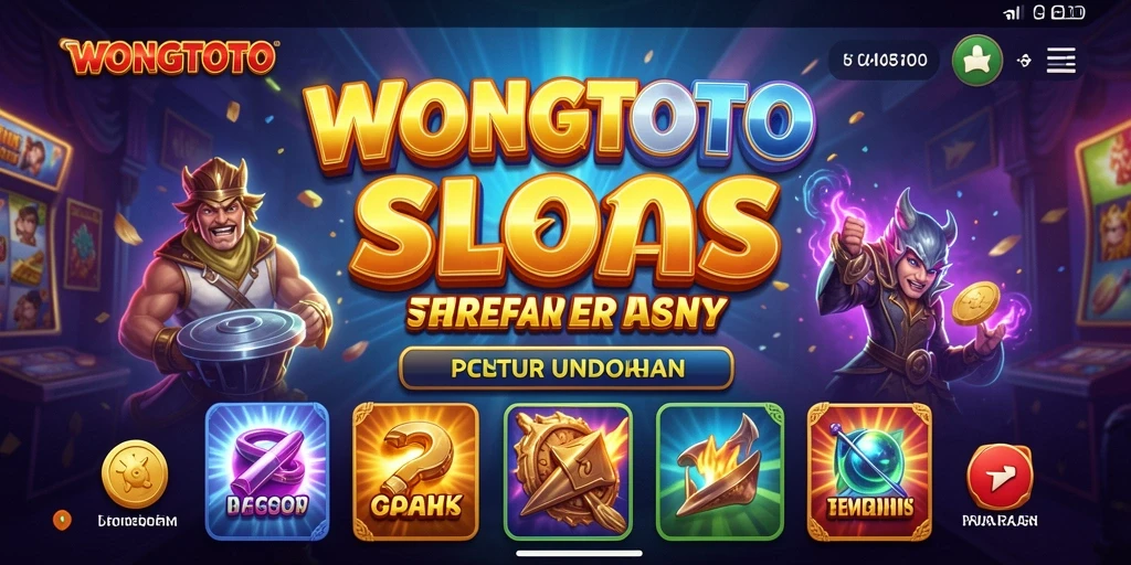 Tampilan gameplay slot yang menarik dan penuh warna di WONGTOTO.